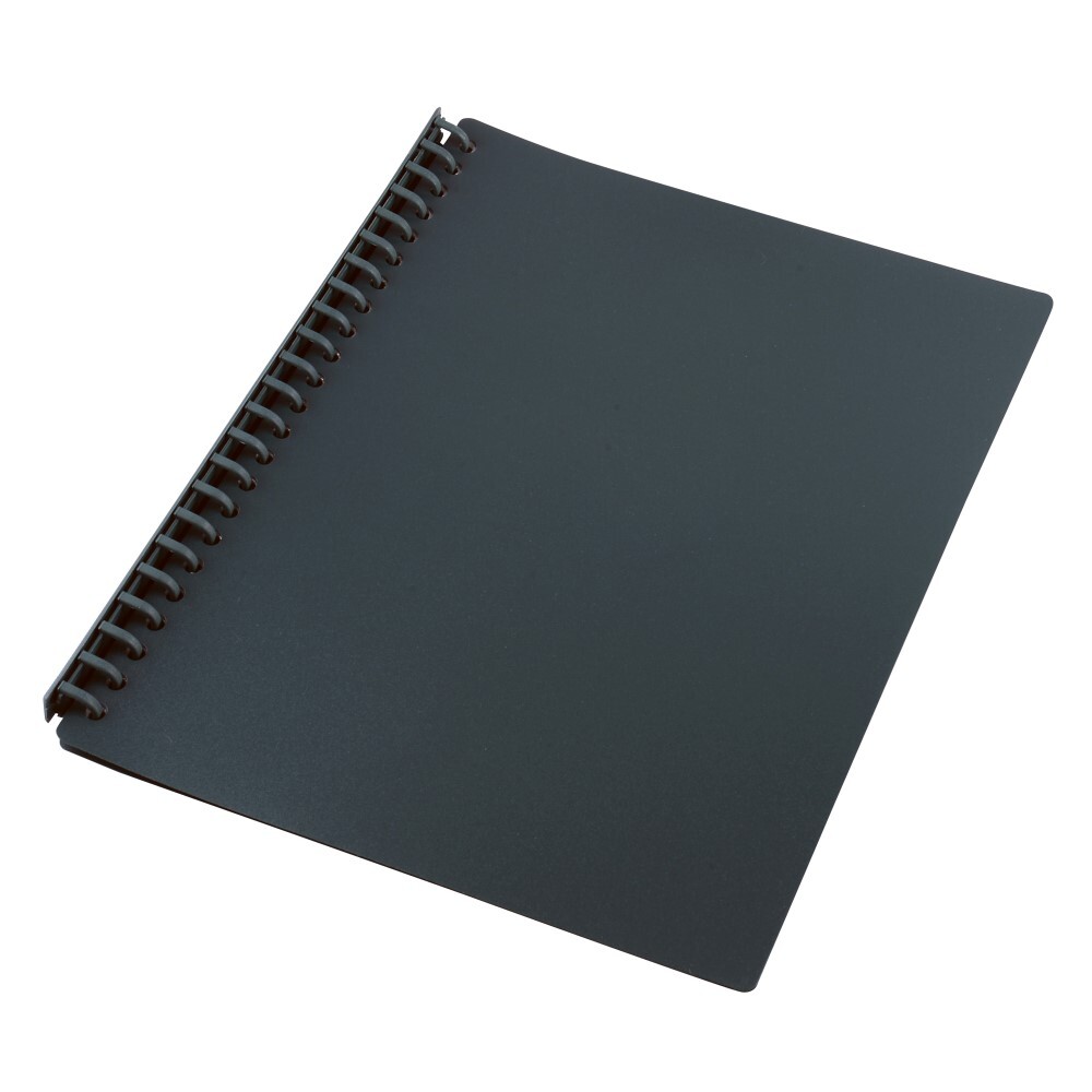 Display Book Bantex A4 20P Mat Cover Black Refillable